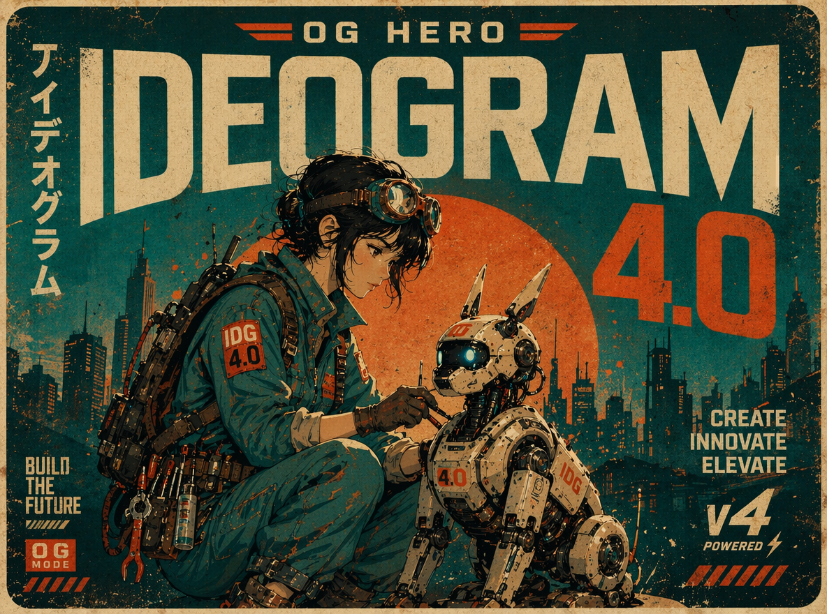 Ideogram V4 generating a poster with text