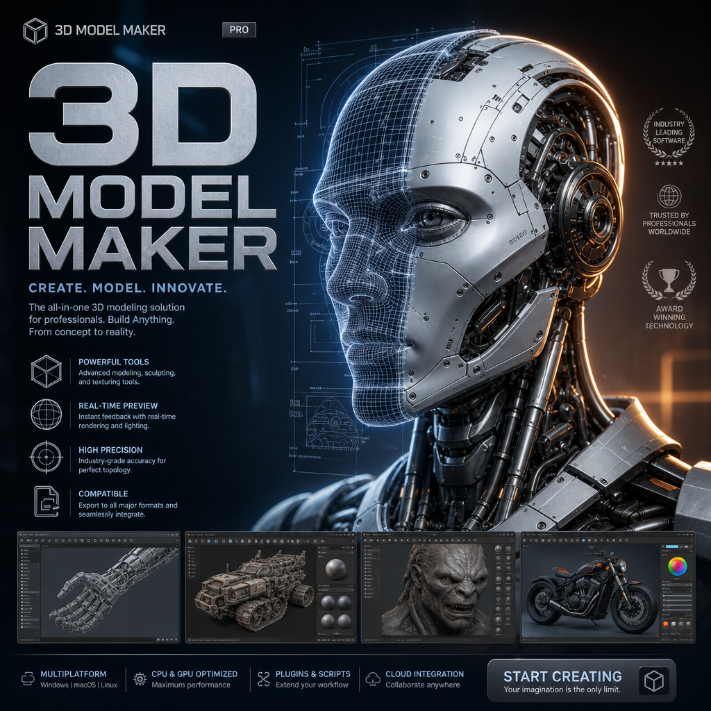 Sample output for 3D Model Generator