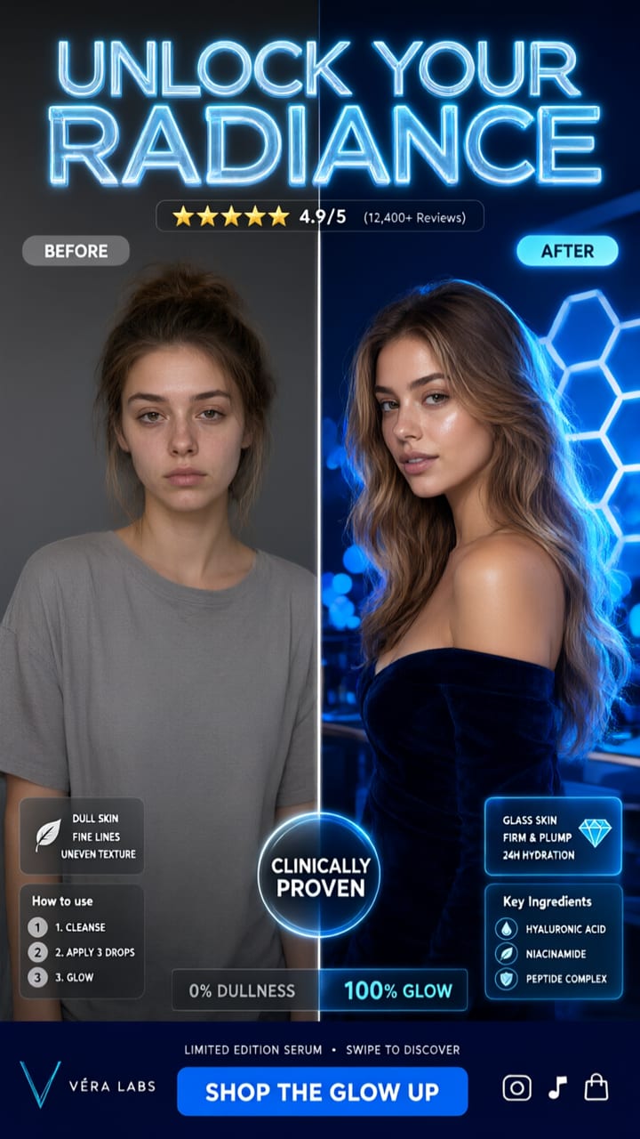 Scroll Stopper Split — a UGC Hooks viral video effect preset