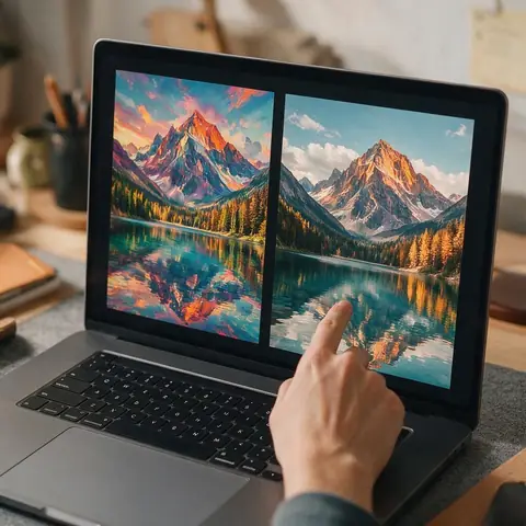 The same idea from two image models, side by side