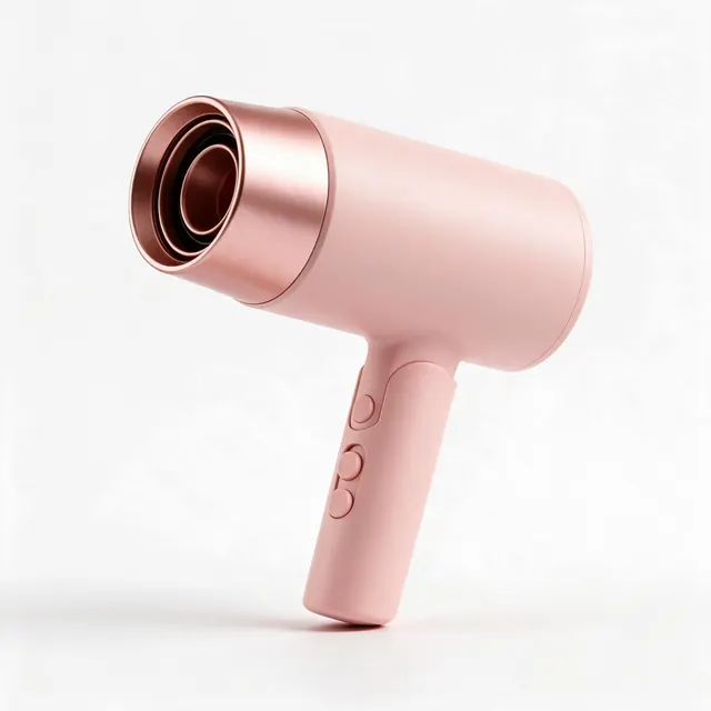 Hair dryer main image: AI-generated main listing image of a cordless hair dryer on pure white