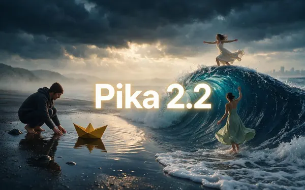 Pika 2.2 title card — a playful stylised still