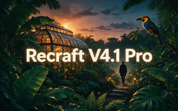 Recraft V4.1 Pro title card — a print-ready