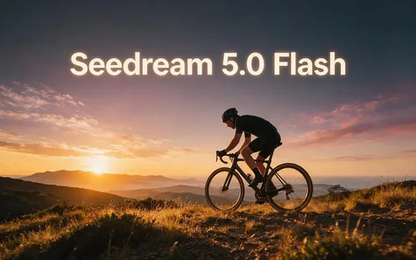 Seedream 5.0 Flash title card — a fast