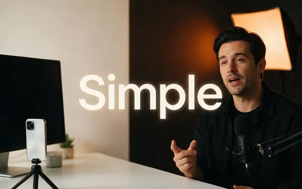 Simple title card — clean