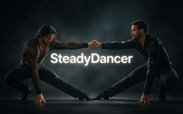 SteadyDancer title card — a long