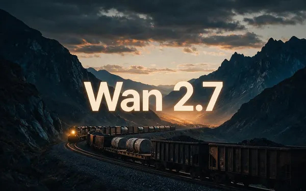 Wan 2.7 title card — a short