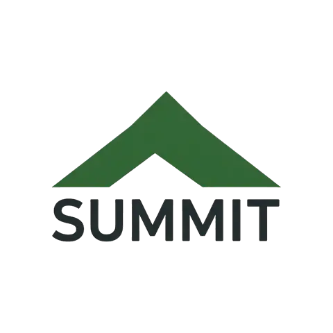 Green mountain SUMMIT logo on a white background