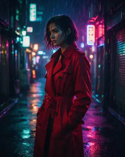 Neon rain