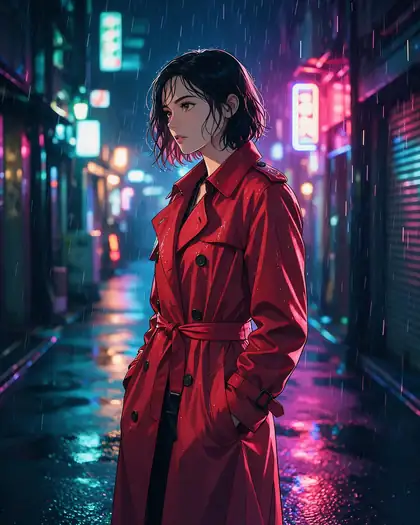 Neon photo to anime