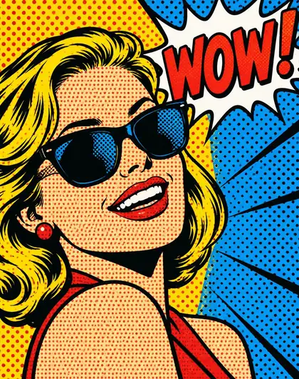 Pop art portrait