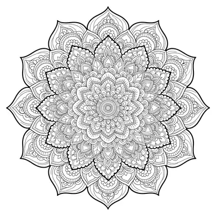 Floral mandala