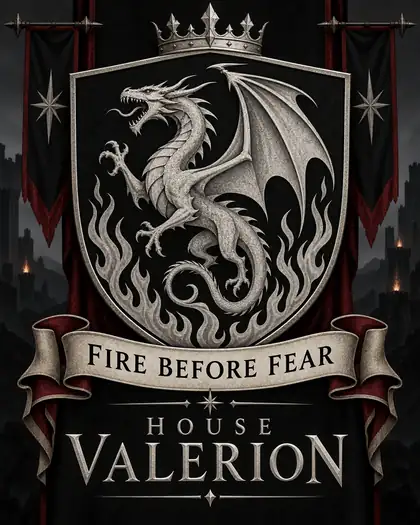 House Valerion sigil family crest