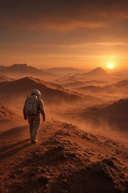 Astronaut on Mars
