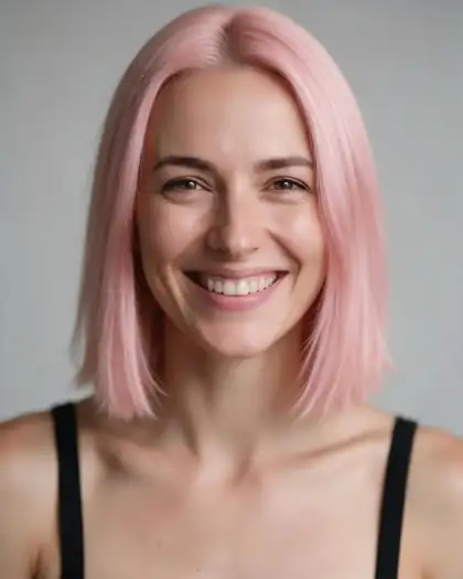 Edit: pastel pink hair