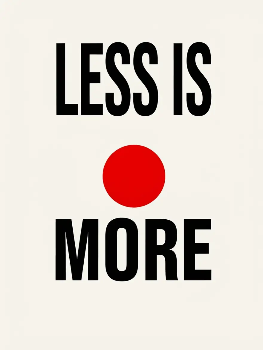 Swiss-style poster