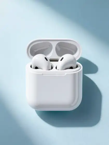 Earbuds product shot