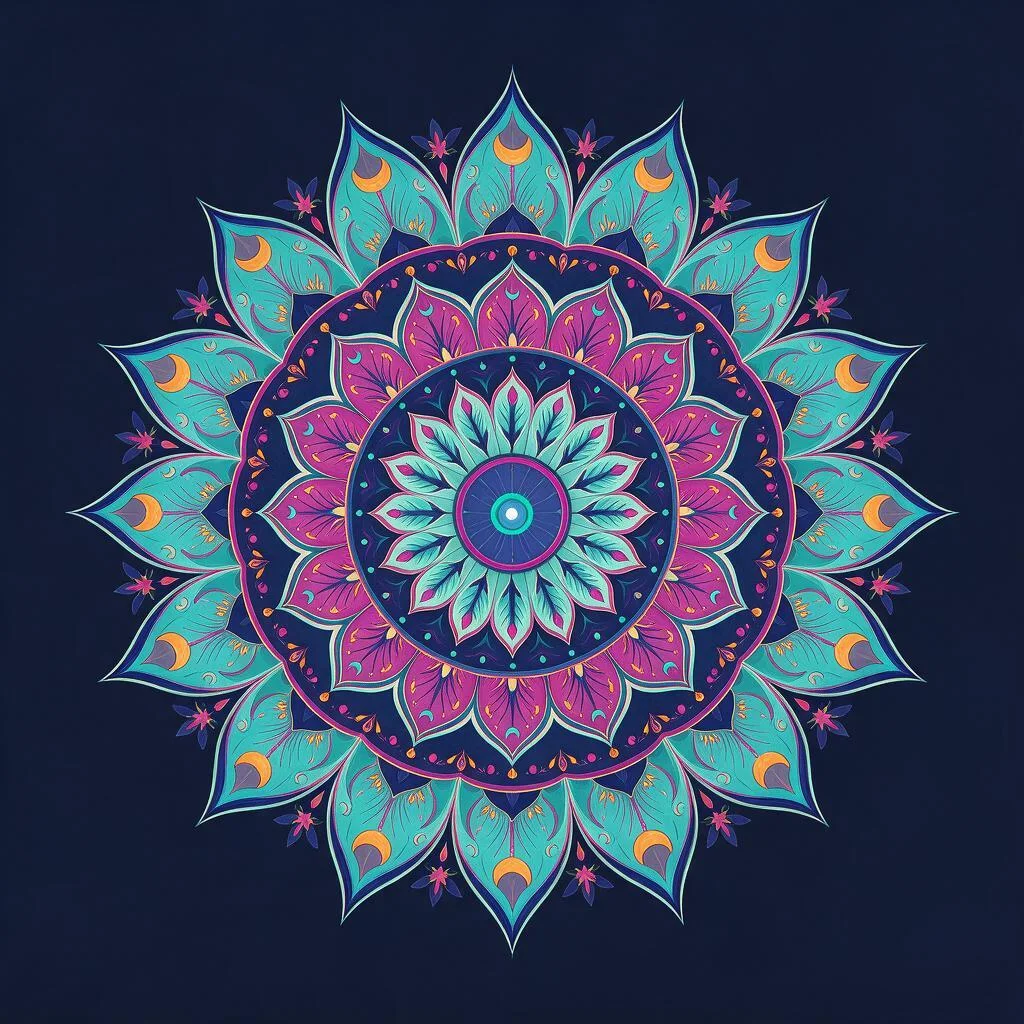 Sentances Stencil AI Mandala Generator — Mandala Art & Coloring Pages Free