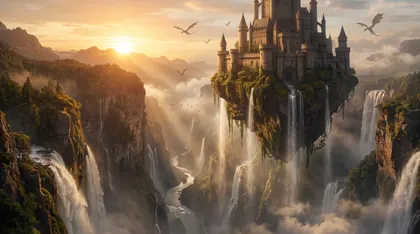 Floating castle landscape — made with Nano Banana 2.1