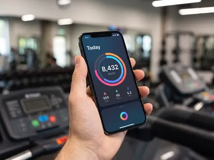 Fitness app mockup — made with Nano Banana 2.1