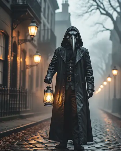 Gothic plague doctor made with Chroma