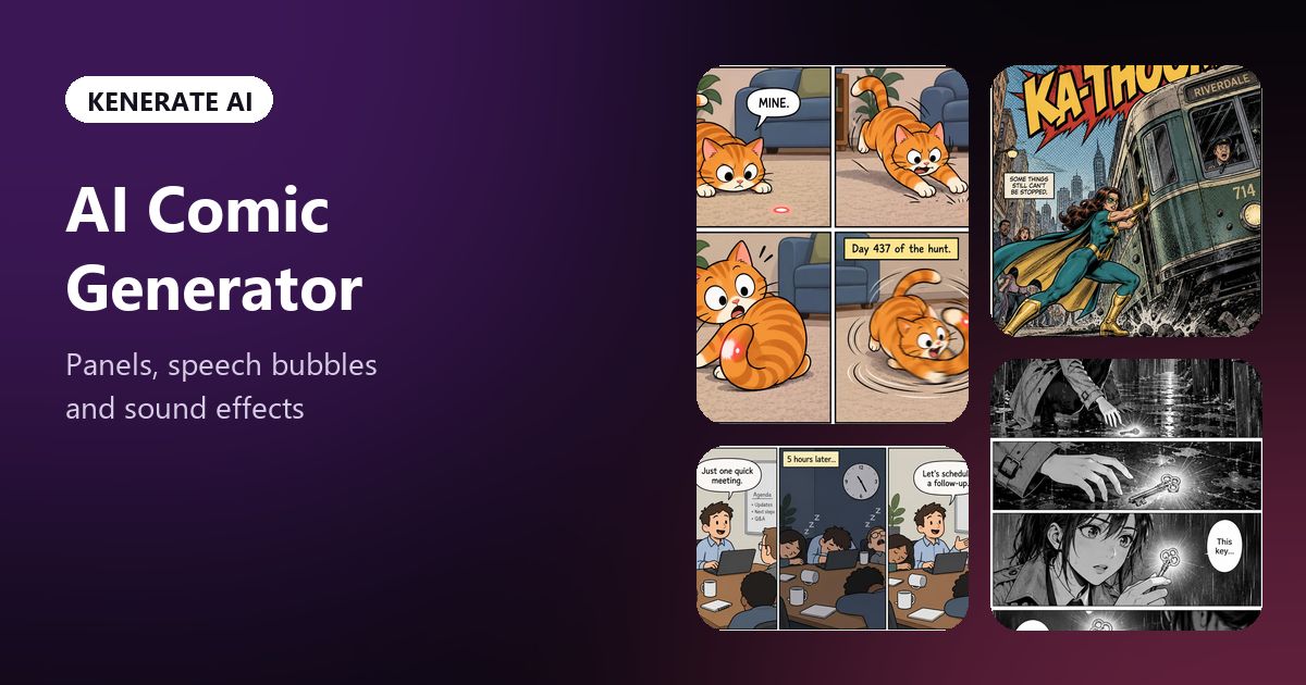 Randomizer Comic AI Comic Generator — Comic Strips and Manga With Speech Bubbles