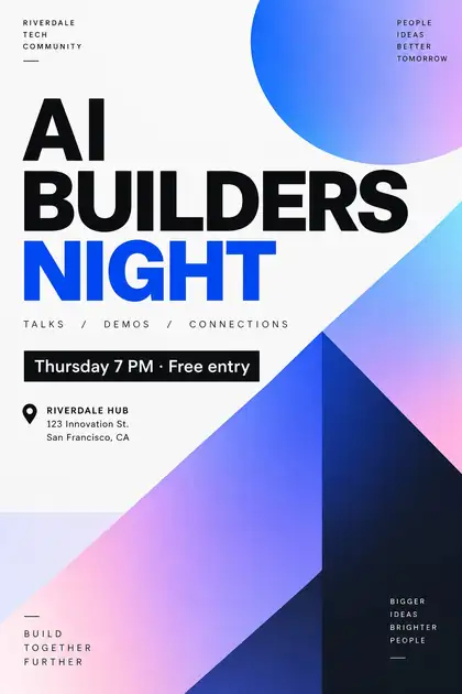 Meetup poster