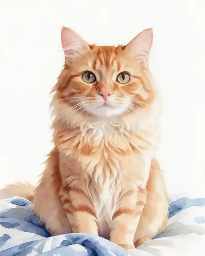 Watercolor cat