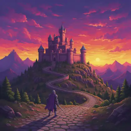 Castle at sunset