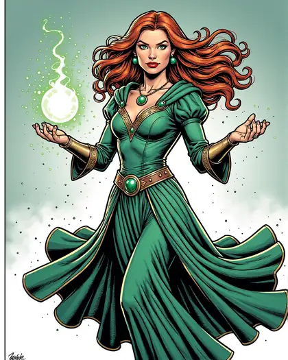 Character in comic book style