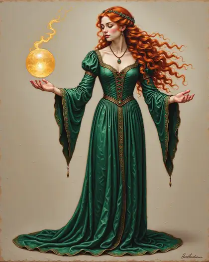 Character in oil painting style