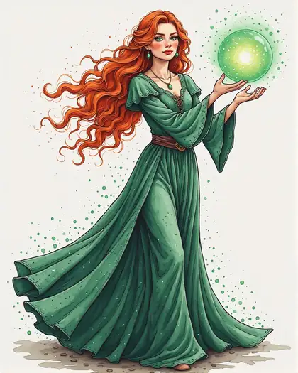 Character in watercolor style