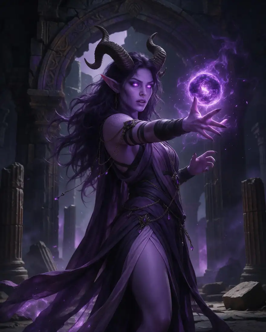 Tiefling sorceress