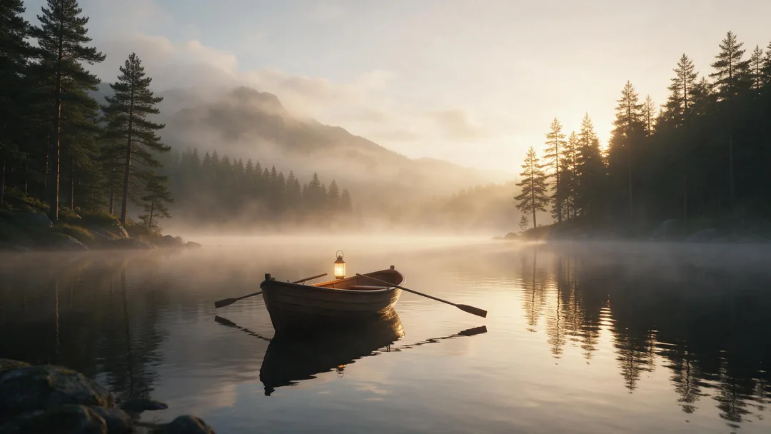 Misty lake at dawn — Wan 2.2 example clip