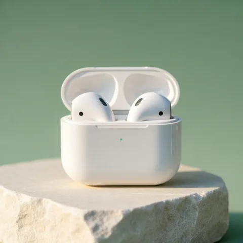Earbuds product shot — Wan 2.5 image model output