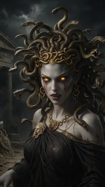 Medusa — AI phone wallpaper
