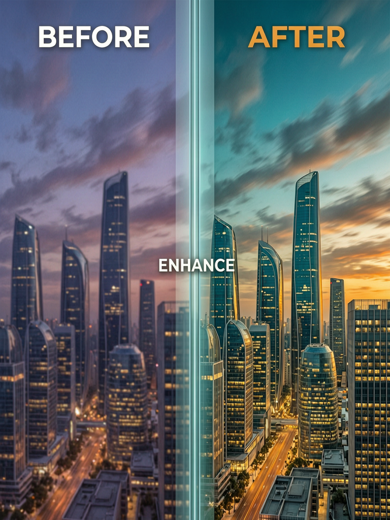 Image upscale — enhanced to 4K